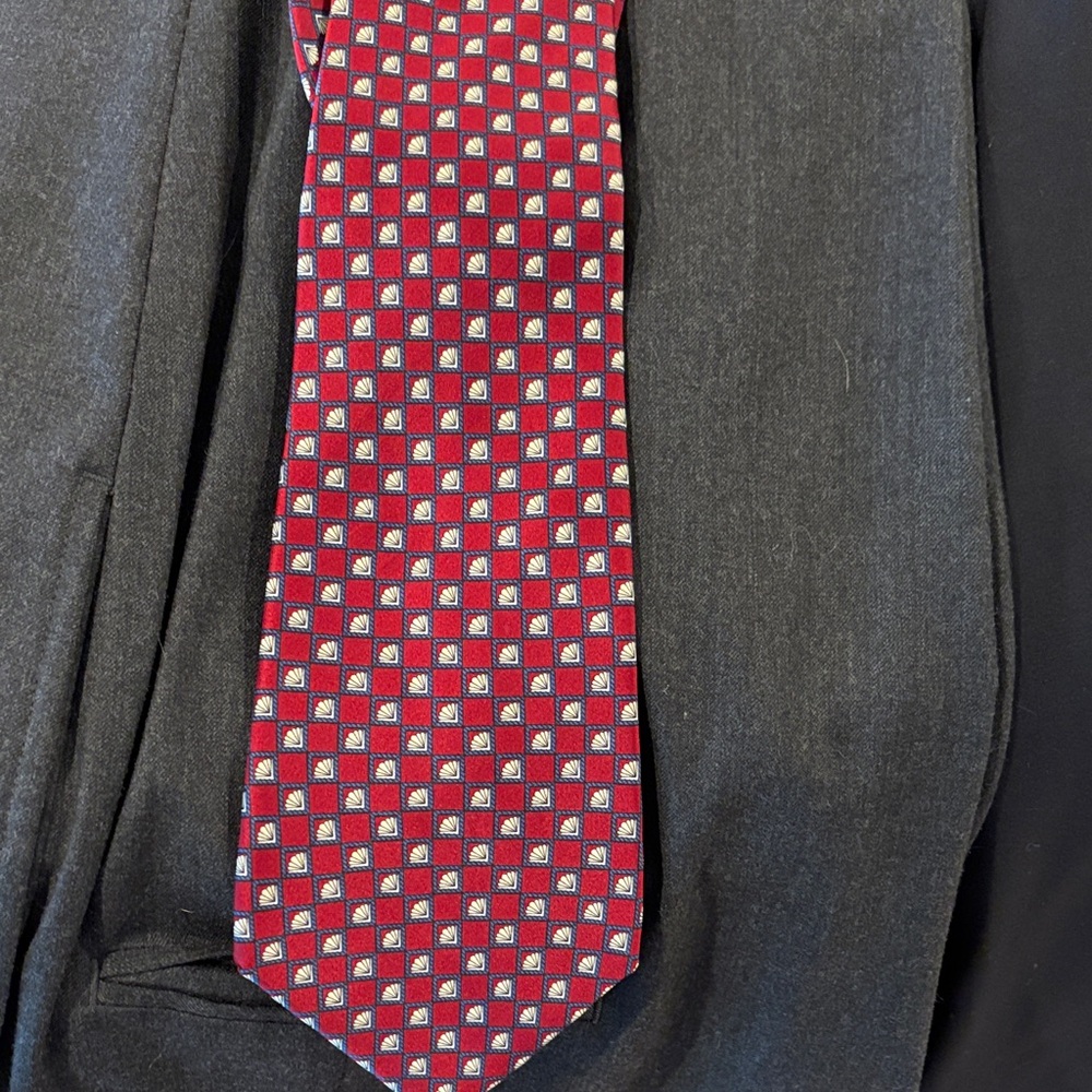 Louis Feraud Red Patterned Men's Tie